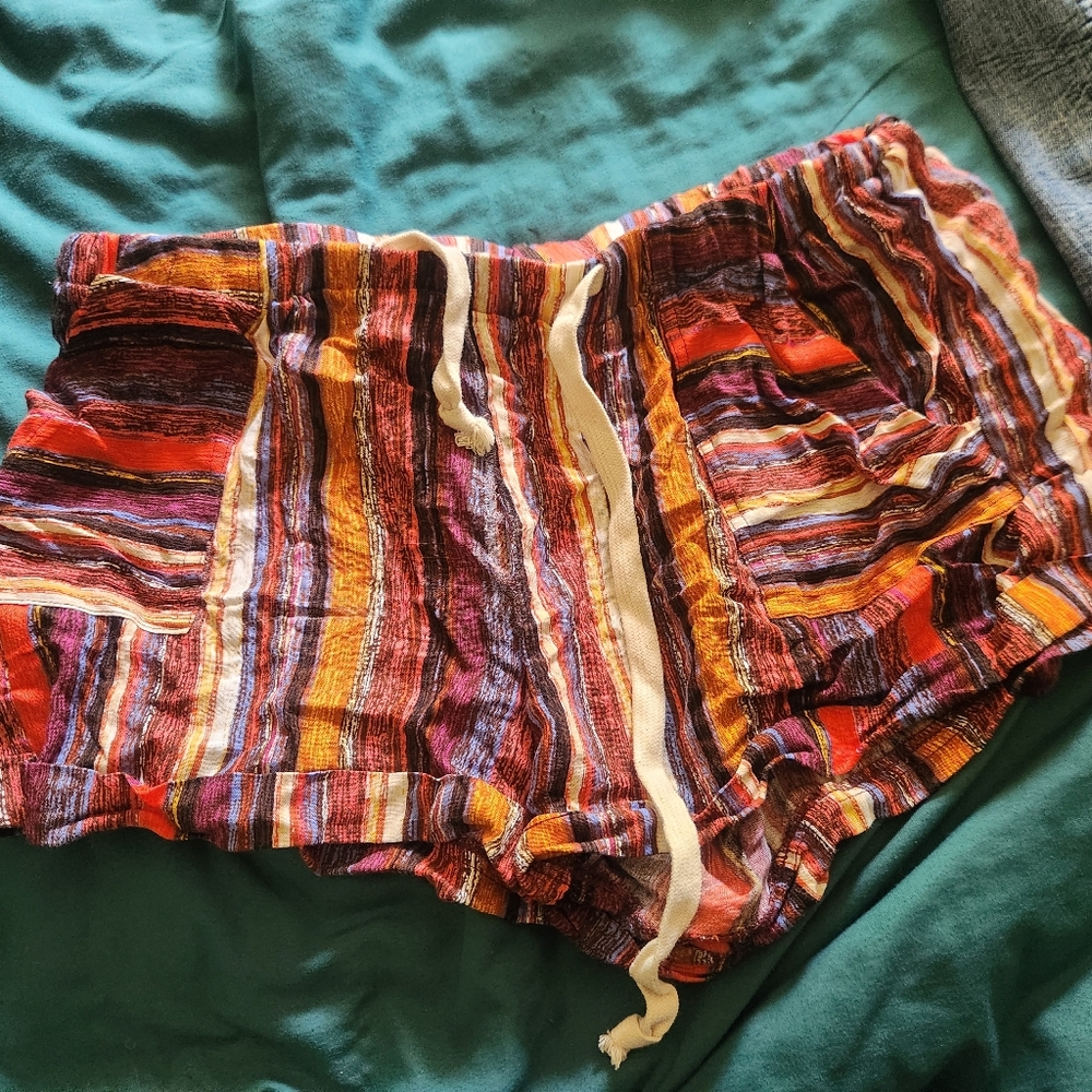 ODDY Athletic Shorts Orange Red Brown